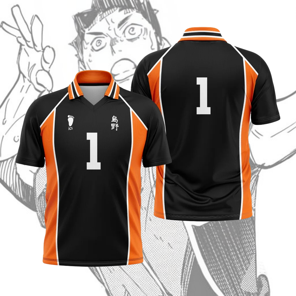 Maillot Haikyuu - Kit Domicile Karasuno